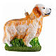 Golden Retriever, blown glass Christmas ornament, h 5 in s1