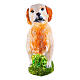 Golden Retriever, blown glass Christmas ornament, h 5 in s3