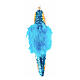 Parrot blown glass Christmas tree ornament, height 15 cm s5