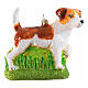 Jack Russell Terrier, Christmas ornament, blown glass, 4 in s1