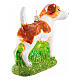 Jack Russell Terrier, Christmas ornament, blown glass, 4 in s5