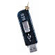 Chiavetta usb vetro soffiato addobbo albero Natale altezza 8 cm s1