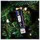 Pen drive vidro soprado enfeite árvore Natal h 8 cm s2