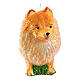 Perro pomeranio decoración navideña árbol vidrio soplado altura 8,5 cm s1