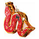 Ornamento vetro soffiato albero Natale serpente cinese altezza 9 cm s4