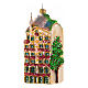 Casa Gaudì Barcellona addobbo vetro soffiato albero altezza 11,5 cm s3