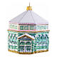 Florence Baptistery Christmas tree ornament in blown glass, height 10 cm s1