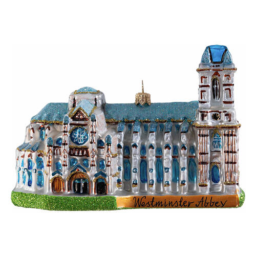 Westminster Abbey, Weihnachtsbaumschmuck aus mundgeblasenem Glas, 14 cm Höhe 5