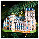 Abbazia Westminster decoro albero Natale vetro soffiato altezza 14 cm s2