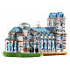 Abbazia Westminster decoro albero Natale vetro soffiato altezza 14 cm s3