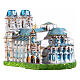 Abbazia Westminster decoro albero Natale vetro soffiato altezza 14 cm s4