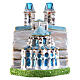 Abbazia Westminster decoro albero Natale vetro soffiato altezza 14 cm s6