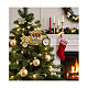 Carruagem Família Real Britânica decoração Natal vidro soprado h 12 cm s4