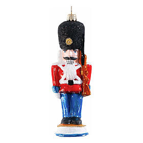 Casse-noisette danois sapin Noël décoration verre soufflé h 13 cm