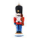 Nutcracker danese albero Natale addobbo vetro soffiato altezza 13 cm s1