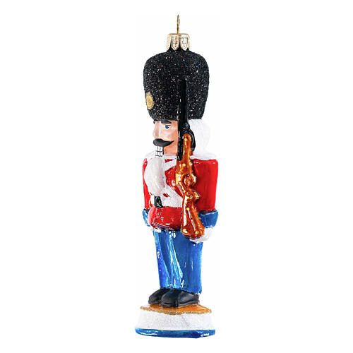 Danish nutcracker Christmas tree blown glass ornament height 13 cm 3