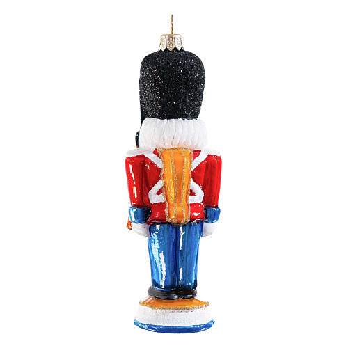 Danish nutcracker Christmas tree blown glass ornament height 13 cm 5