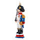 Décoration verre soufflé Nutcracker françois sapin Noël h 13 cm s3