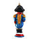 Addobbo vetro soffiato Nutcracker francese albero Natale altezza 13 cm s5