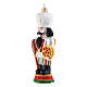 Decorazione natalizia albero Nutcracker italiano vetro soffiato altezza 13 cm s3