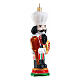 Decorazione natalizia albero Nutcracker italiano vetro soffiato altezza 13 cm s4