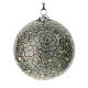 Christmas baubles in luxury box 6 pcs colored paper mache 80 mm s3