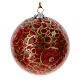 Christmas baubles in luxury box 6 pcs colored paper mache 80 mm s6