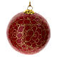 Christmas baubles in luxury box 6 pcs colored paper mache 80 mm s8