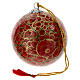 Christmas baubles in luxury box 6 pcs colored paper mache 80 mm s9