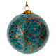 Luxury box of papier-mâché Christmas balls, floral set of 6, 3 in s4