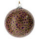 Luxury box of papier-mâché Christmas balls, floral set of 6, 3 in s8