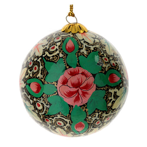 Geschenkbox „Herbstliches Weihnachten“, 6 Weihnachtskugeln aus Pappmaché, Ø 7,5 cm 8