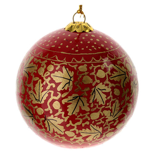 Luxury box autumnal natale 6 pz palline cartapesta 80 mm 7