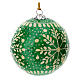 Luxury box of papier-mâché Christmas balls, Frozen set of 6, 3 in s12