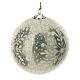 Luxury box of papier-mâché Christmas balls, Frozen set of 6, 3 in s14