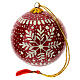 Luxury box of papier-mâché Christmas balls, Frozen set of 6, 3 in s15