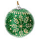 Luxury Christmas tree balls Frozen, 6 pcs in paper mache 80 mm s6