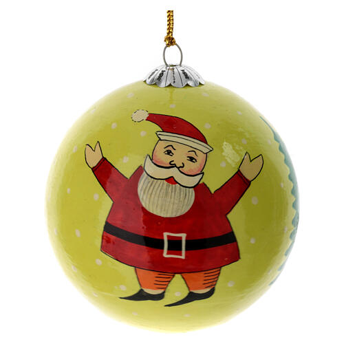 Geschenkbox „Christmas“, 6 Weihnachtskugeln aus Pappmaché, Ø 7,5 cm 6