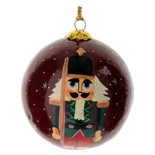 Geschenkbox „Christmas“, 6 Weihnachtskugeln aus Pappmaché, Ø 7,5 cm 10