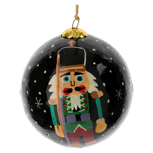 Geschenkbox „Christmas“, 6 Weihnachtskugeln aus Pappmaché, Ø 7,5 cm 14