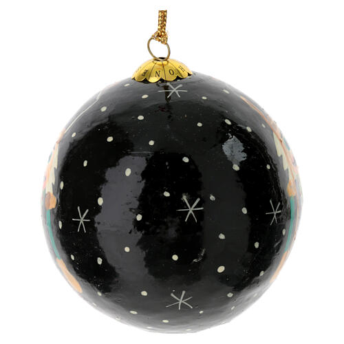 Geschenkbox „Christmas“, 6 Weihnachtskugeln aus Pappmaché, Ø 7,5 cm 15