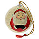 Luxury box of papier-mâché Christmas balls, set of 6, 3 in, Santa and Nutcrackers s17