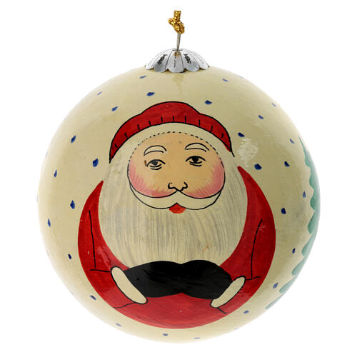 Luxury box Christmas 6 pezzi palline albero in cartapesta 80 mm 8