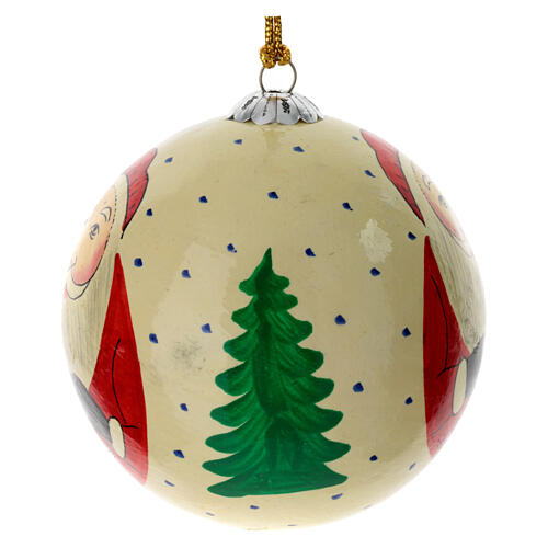 Luxury box Christmas 6 pezzi palline albero in cartapesta 80 mm 13