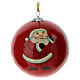 Luxury box Christmas 6 pezzi palline albero in cartapesta 80 mm s5
