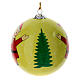 Luxury box Christmas 6 pezzi palline albero in cartapesta 80 mm s16
