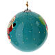 Luxury Christmas box of 6 pieces paper mache baubles 80 mm s9