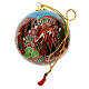 Pallina albero Natale amici della foresta azzurro cielo 80 mm s4