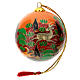 Orange paper-mache Christmas animal bauble 80 mm s4