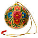 Alizeh gold glittery paper-mache Christmas bauble 80 mm s3